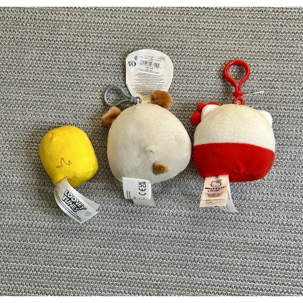 Squishmallows Hello Kitty Tweety Harrison Plush Clip Lot Multi NWT/NWOT - Picture 2 of 5